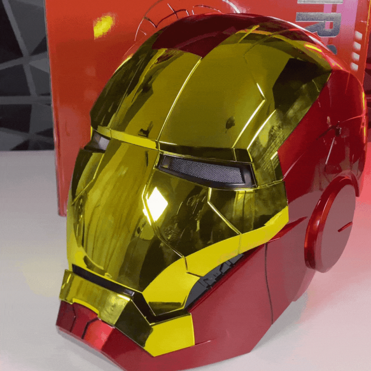gold iron man helmet Stark Tech MK5 Iron Man Helmet (Voice Control)