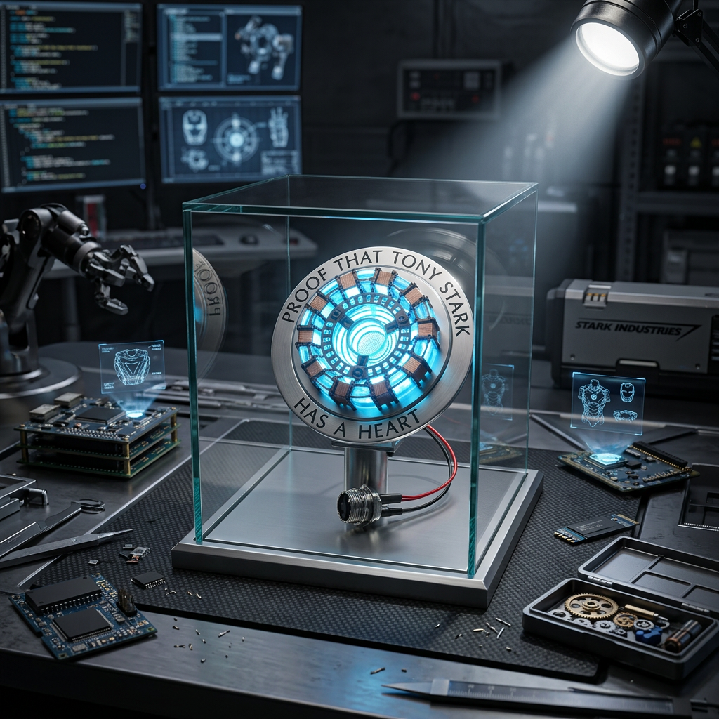 Tony Stark Heart Arc Reactor